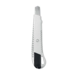 Cutter rétractable en aluminium pratique personnalisé - TRACTA Matières : aluminium Couleurs : argenté 2