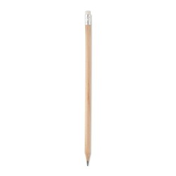 Crayon à papier personnalisé avec gomme - STOMP SHARP Matières : bois Couleurs : bois