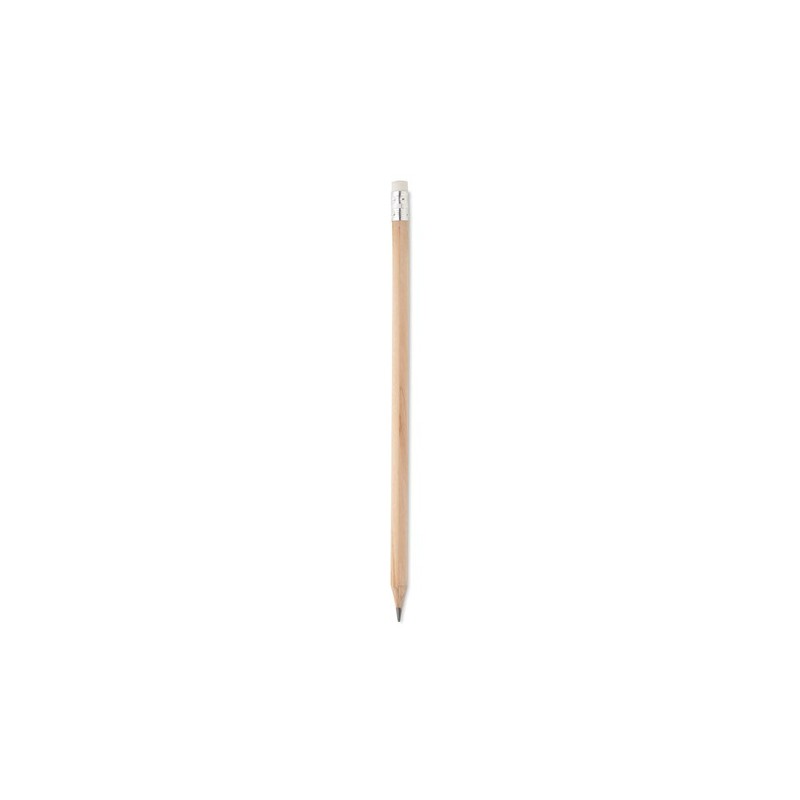 Crayon à papier personnalisé avec gomme - STOMP SHARP Matières : bois Couleurs : bois