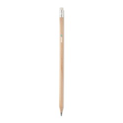 Crayon à papier personnalisé avec gomme - STOMP SHARP Matières : bois Couleurs : bois 2