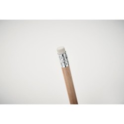 Crayon à papier personnalisé avec gomme - STOMP SHARP Matières : bois Couleurs : bois cadeau entreprise pas cher