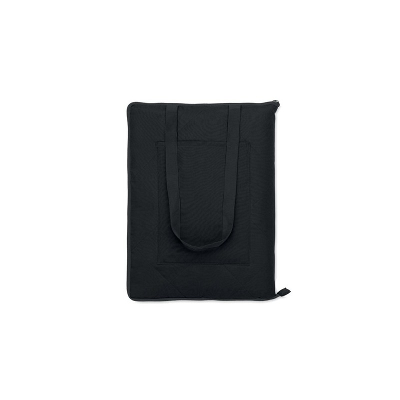 Couverture Pique-Nique Pliable Personnalisée Éco-responsable - PACAM Matières : EVA Couleurs : noir marquage laser ultra précis