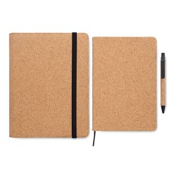 Conférencier A5 Éco-responsable en Liège - ORIGIN Pratique et Personnalisé Matières : liège Couleurs : beige cadeau entreprise p