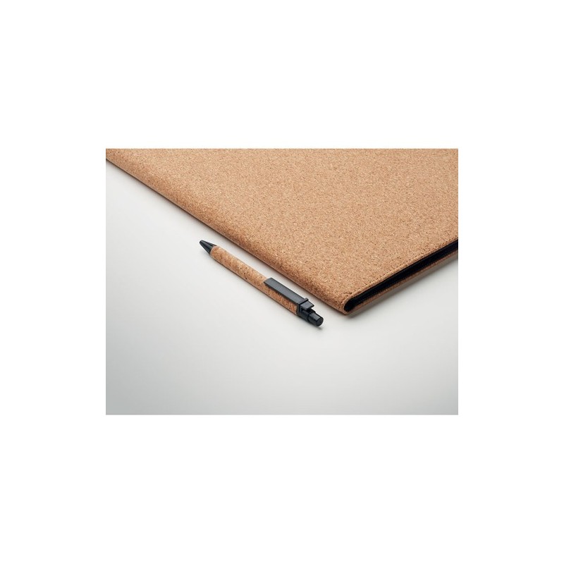 Conférencier A4 Éco-responsable en Liège - CONCORK Matières : liège Couleurs : beige marquage laser ultra précis