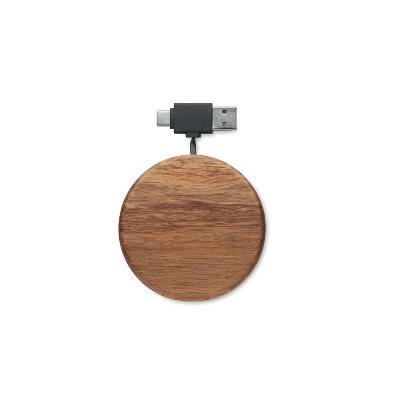Chargeur sans fil en acacia ACALESS - Écologique et Pratique