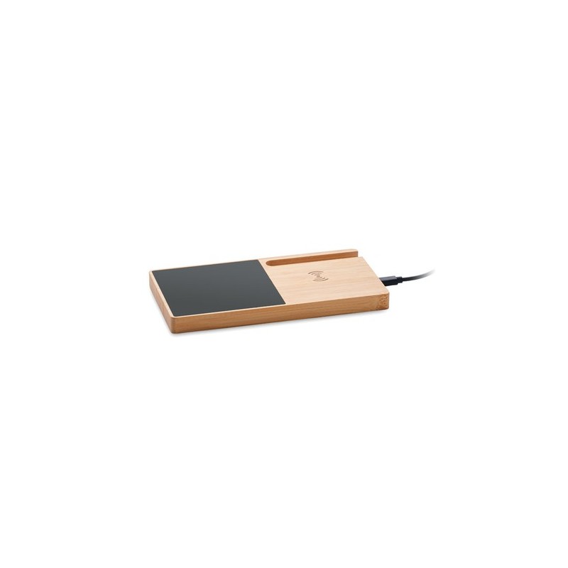 Chargeur sans fil pratique et personnalisé chauffe-mug - SIBIT Matières : bambou Couleurs : bois