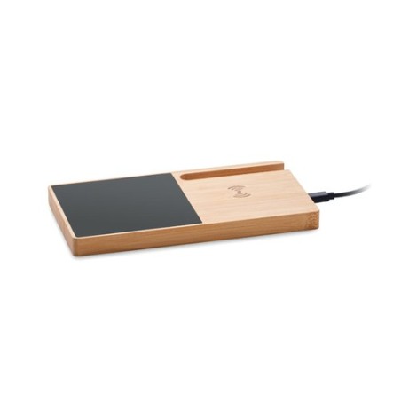 Chargeur sans fil pratique et personnalisé chauffe-mug - SIBIT Matières : bambou Couleurs : bois