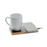 Chargeur sans fil pratique et personnalisé chauffe-mug - SIBIT Matières : bambou Couleurs : bois personnalisable avec votre logo