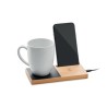Chargeur sans fil pratique et personnalisé chauffe-mug - SIBIT Matières : bambou Couleurs : bois impression haute définition