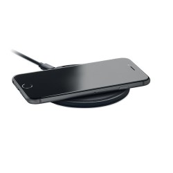 Chargeur sans fil  15W personnalisé - ALFA Matières : PET recyclé Couleurs : noir 2