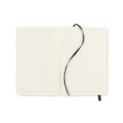Carnet A5 personnalisé en PU recyclé - BRETA, idéal pour votre bureau pas cher Couleurs : noir Matières : PU recyclé objet publi