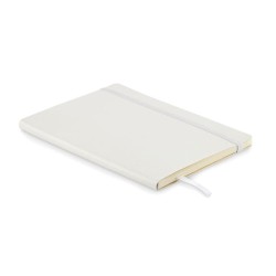 Carnet A5 personnalisé en PU recyclé - BRETA, idéal pour votre bureau pas cher Couleurs : blanc Matières : PU recyclé goodies pu
