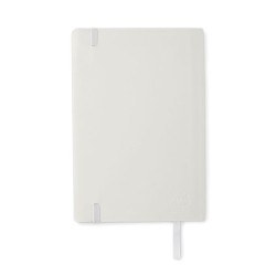 Carnet A5 personnalisé en PU recyclé - BRETA, idéal pour votre bureau pas cher Couleurs : blanc Matières : PU recyclé livraison 