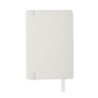 Carnet A5 personnalisé en PU recyclé - BRETA, idéal pour votre bureau pas cher Couleurs : blanc Matières : PU recyclé livraison 
