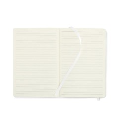 Carnet A5 personnalisé en PU recyclé - BRETA, idéal pour votre bureau pas cher Couleurs : blanc Matières : PU recyclé impression