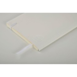 Carnet A5 personnalisé en PU recyclé - BRETA, idéal pour votre bureau pas cher Couleurs : blanc Matières : PU recyclé personnali