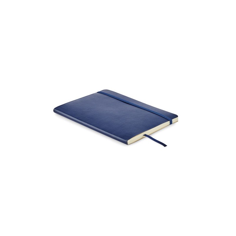 Carnet A5 personnalisé en PU recyclé - BRETA, idéal pour votre bureau pas cher Couleurs : bleu Matières : PU recyclé personnalis