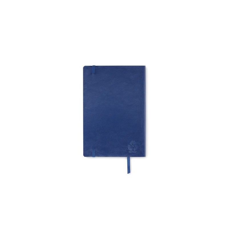 Carnet A5 personnalisé en PU recyclé - BRETA, idéal pour votre bureau pas cher Couleurs : bleu Matières : PU recyclé impression 