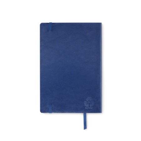 Carnet A5 personnalisé en PU recyclé - BRETA, idéal pour votre bureau pas cher Couleurs : bleu Matières : PU recyclé impression 