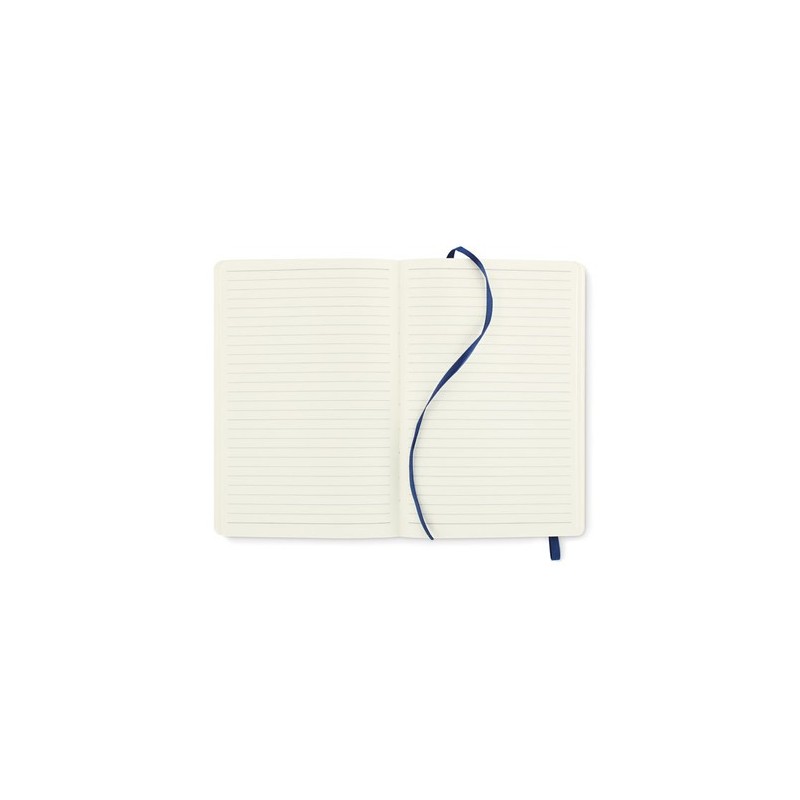 Carnet A5 personnalisé en PU recyclé - BRETA, idéal pour votre bureau pas cher Couleurs : bleu Matières : PU recyclé marquage co