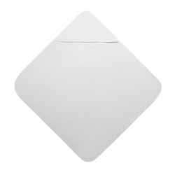 Cape de bain personnalisée en coton - HUGME Matières : coton Couleurs : blanc cadeau entreprise pas cher