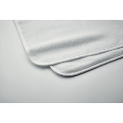 Cape de bain personnalisée en coton - HUGME Matières : coton Couleurs : blanc impression haute définition