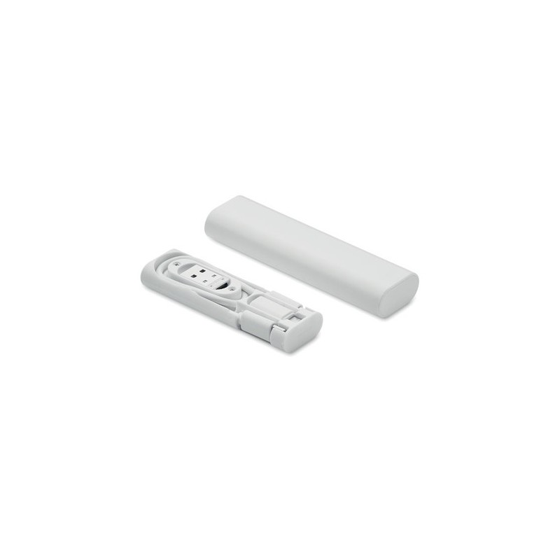 Câbles de charge personnalisés 9 en 1 - SUPABLE Matières : ABS Couleurs : blanc