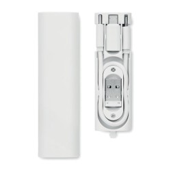 Câbles de charge personnalisés 9 en 1 - SUPABLE Matières : ABS Couleurs : blanc 2