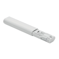 Câbles de charge personnalisés 9 en 1 - SUPABLE Matières : ABS Couleurs : blanc impression haute définition