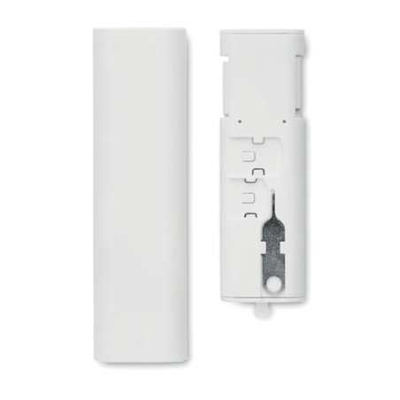 Câbles de charge personnalisés 9 en 1 - SUPABLE Matières : ABS Couleurs : blanc cadeau collaborateur premium
