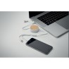 Câble de charge USB rétractable personnalisé pratique et élégant - TOGOBAM Matières : bambou Couleurs : blanc goodies publicitai