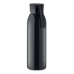 Bouteille en acier inox personnalisée 650ml - BIRA, cadeau d'entreprise Matières : acier inoxydable Couleurs : noir impression h