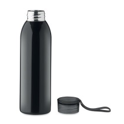Bouteille en acier inox personnalisée 650ml - BIRA, cadeau d'entreprise Matières : acier inoxydable Couleurs : noir personnalisa