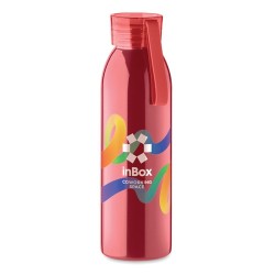 Bouteille en acier inox personnalisée 650ml - BIRA, cadeau d'entreprise Matières : acier inoxydable Couleurs : rouge personnalis