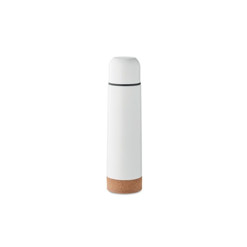 Bouteille isotherme  personnalisée 500ml AVENTUR Couleurs : blanc Matières : acier inoxydable recyclé