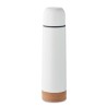 Bouteille isotherme  personnalisée 500ml AVENTUR Couleurs : blanc Matières : acier inoxydable recyclé
