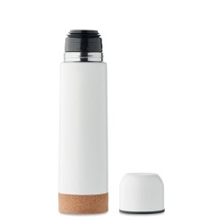 Bouteille isotherme  personnalisée 500ml AVENTUR Couleurs : blanc Matières : acier inoxydable recyclé impression haute définitio