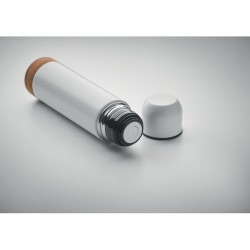 Bouteille isotherme  personnalisée 500ml AVENTUR Couleurs : blanc Matières : acier inoxydable recyclé cadeau collaborateur premi