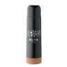 Bouteille isotherme  personnalisée 500ml AVENTUR Couleurs : noir Matières : acier inoxydable recyclé objet promotionnel éco-resp