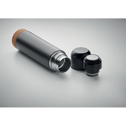 Bouteille isotherme  personnalisée 500ml AVENTUR Couleurs : noir Matières : acier inoxydable recyclé personnalisation rapide en 
