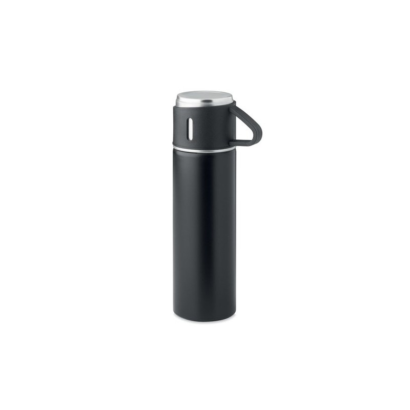 Bouteille Isotherme Personnalisée 420 ml TONIA Matières : acier inoxydable Couleurs : noir