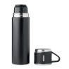 Bouteille Isotherme Personnalisée 420 ml TONIA Matières : acier inoxydable Couleurs : noir marquage laser ultra précis