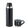 Bouteille Isotherme Personnalisée 420 ml TONIA Matières : acier inoxydable Couleurs : noir cadeau collaborateur premium