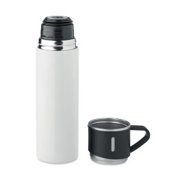 Bouteille Isotherme Personnalisée 420 ml TONIA Matières : acier inoxydable Couleurs : blanc objet promotionnel éco-responsable