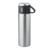 Bouteille Isotherme Personnalisée 420 ml TONIA Matières : acier inoxydable Couleurs : argenté mat personnalisable avec votre log