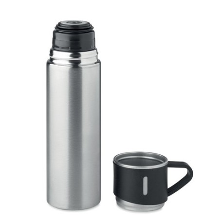 Bouteille Isotherme Personnalisée 420 ml TONIA Matières : acier inoxydable Couleurs : argenté mat livraison express 24h 48h