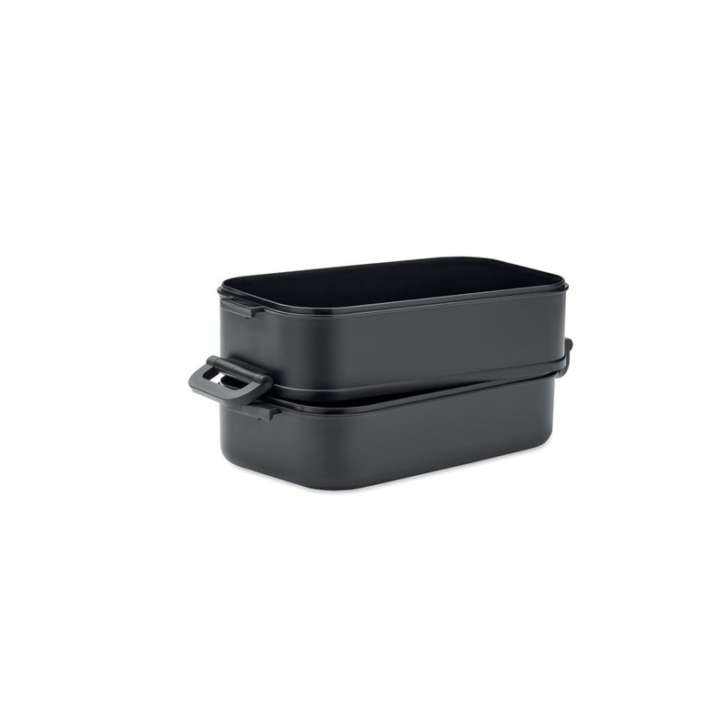 Boîte à lunch isotherme personnalisée en PP - IDOLUNCH Matières : polypropylène (PP) Couleurs : noir personnalisable avec votre 