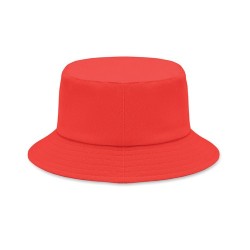 Bob personnalisé en coton brossé 260gr/m² tendance Monti pas cher Matières : coton Couleurs : rouge impression logo haute qualit