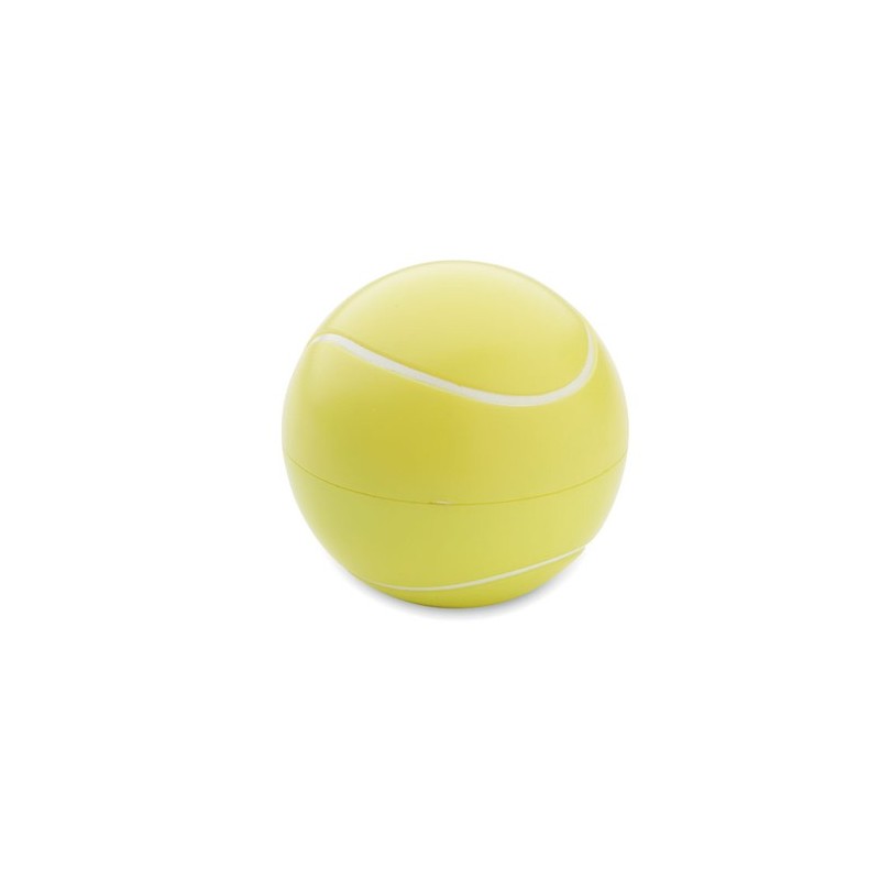 Baume à lèvres  et personnalisé balle de tennis – Tennis Matières : ABS Couleurs : jaune goodies publicitaire événementiel