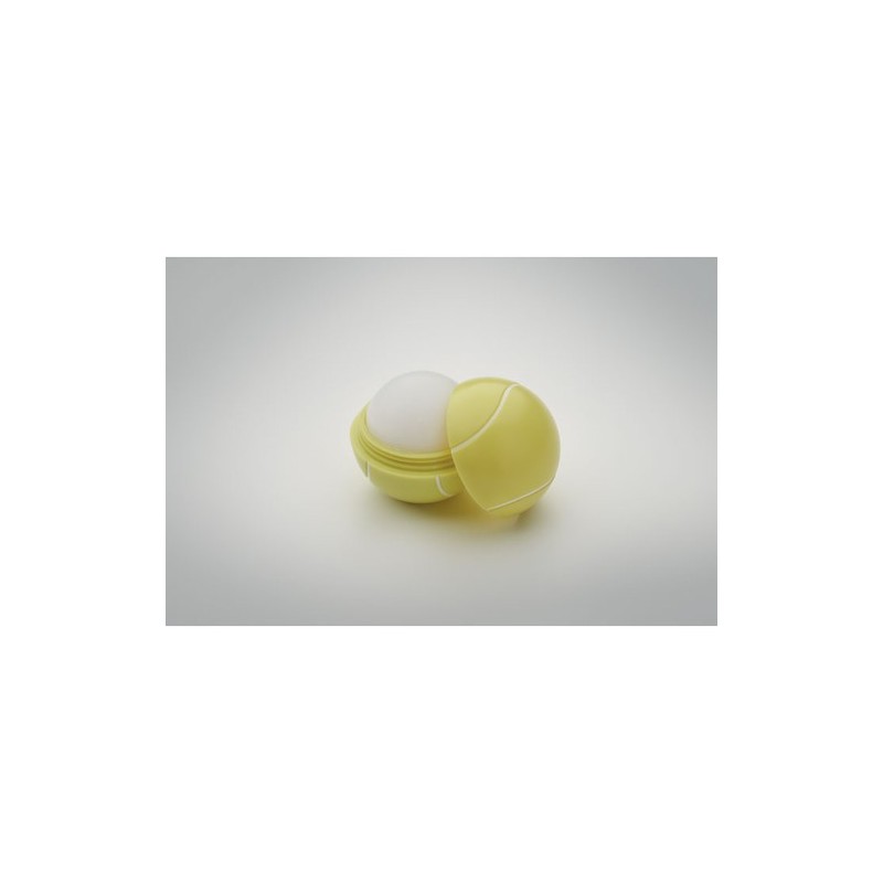 Baume à lèvres  et personnalisé balle de tennis – Tennis Matières : ABS Couleurs : jaune impression haute définition